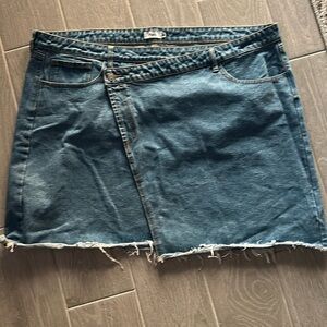 🍁Rue 21 Blue Asymmetrical A-Line Mini Skirt